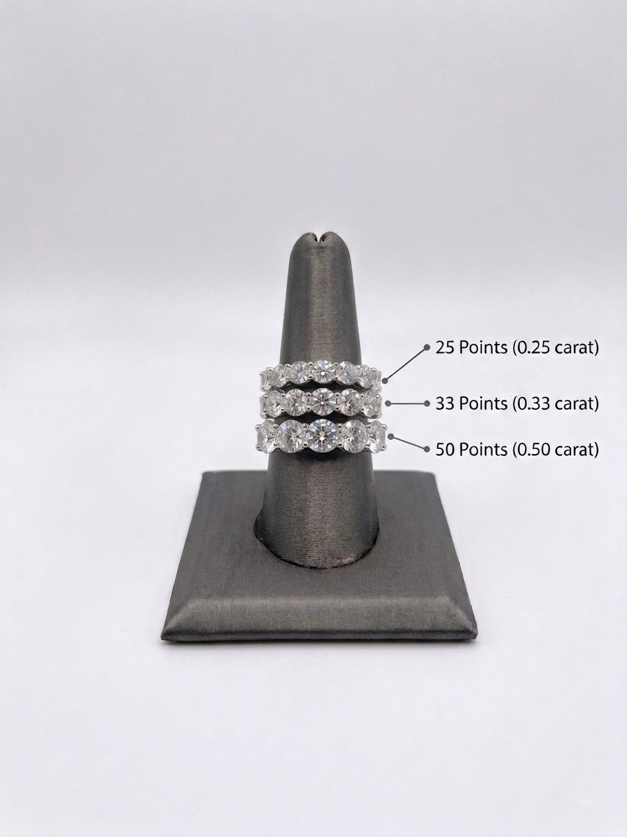50 Pointer Round Lab-Grown Diamond Eternity Band