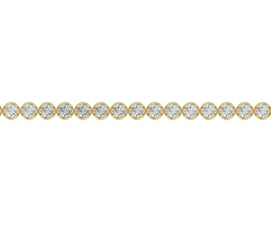 18 Pointer Lab-Grown Diamond Buttercup Tennis Bracelet