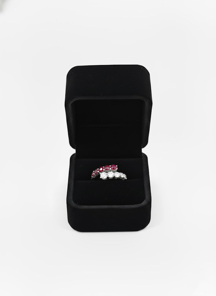 Lab-Grown Colored Stone Wrap Ring