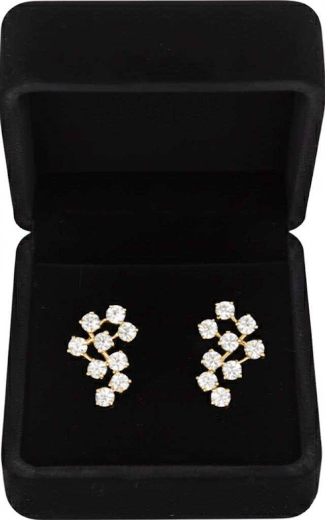Yellow Gold Lab-Grown Diamond Earrings