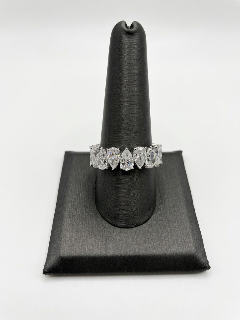 50 Pointer Pear Shaped Lab-Grown Diamond Eternity Band
