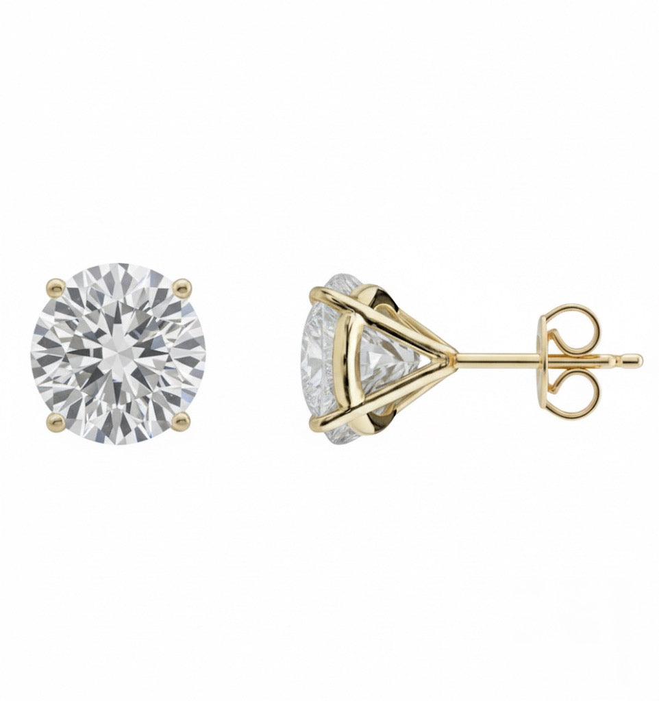 4 Carat Lab-Grown Diamond Martini Studs