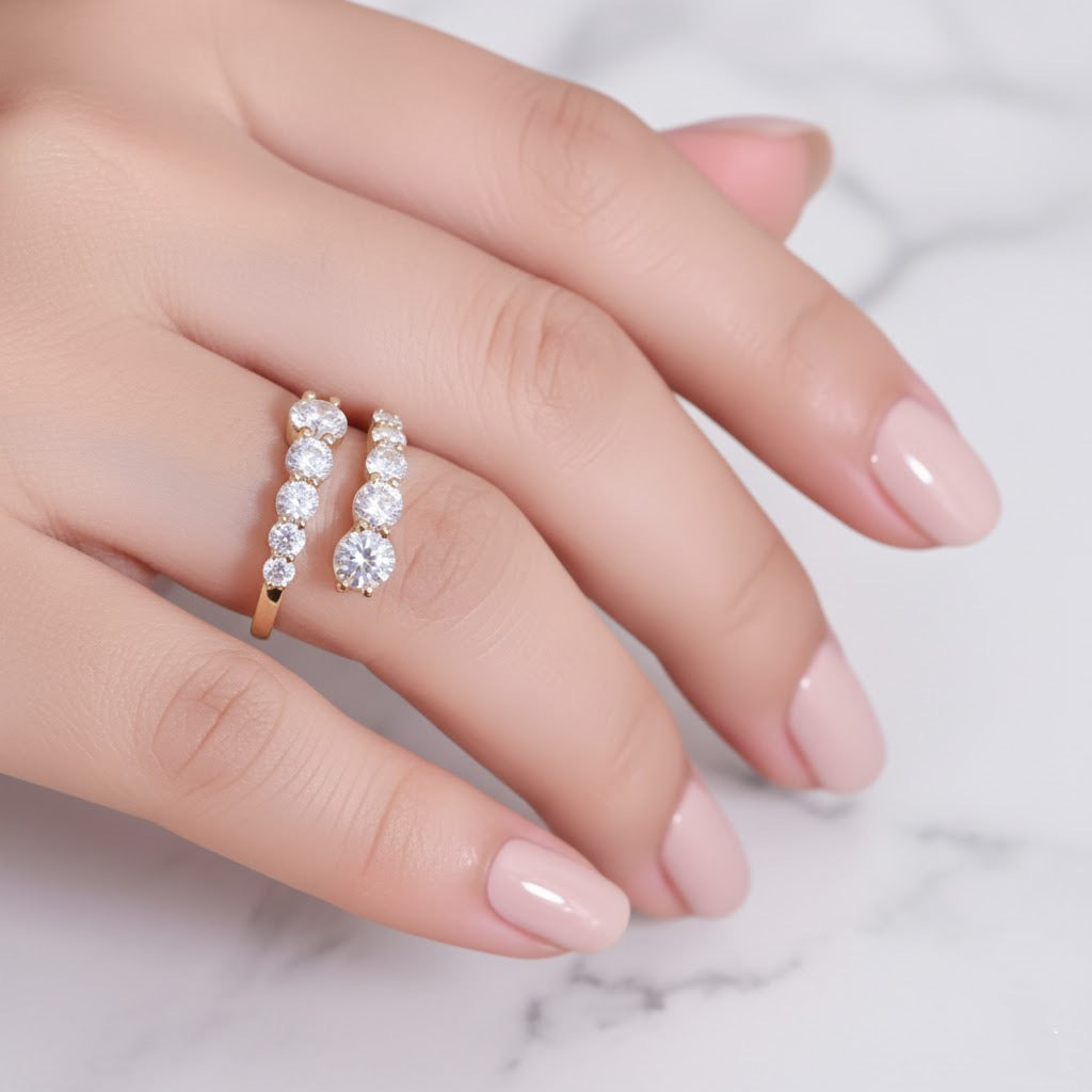 Lab-Grown Diamond Wrap Ring