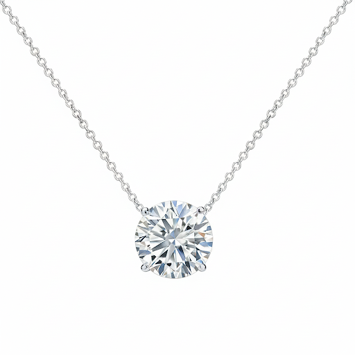 2.5 Carat Lab-Grown Diamond Solitaire Necklace