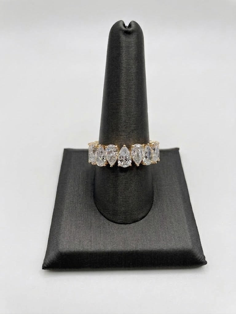 50 Pointer Pear Shaped Lab-Grown Diamond Eternity Band