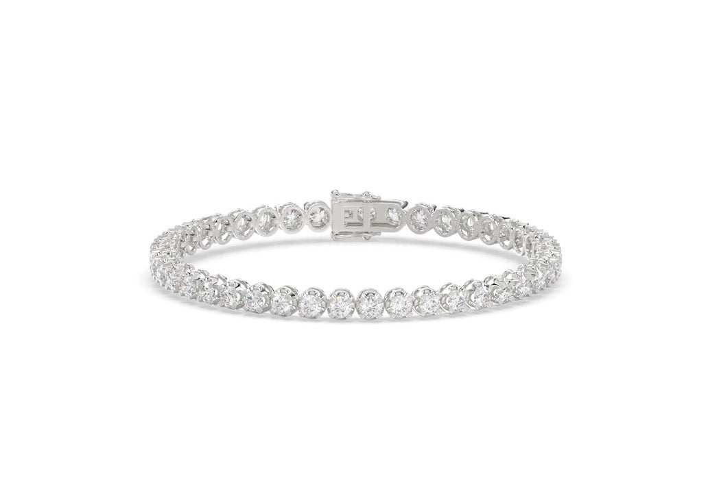 12 Pointer Lab-Grown Diamond Buttercup Tennis Bracelet