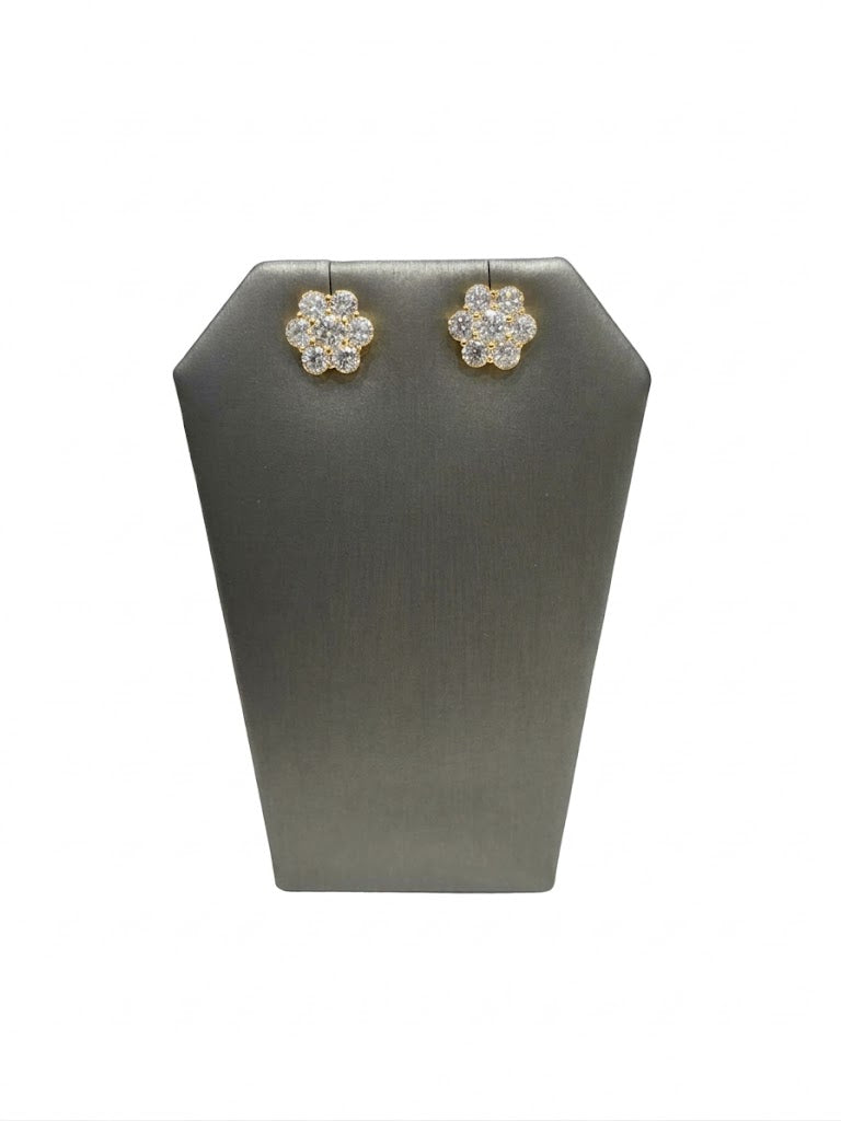 Flower Cluster Lab-Grown Diamond Earrings
