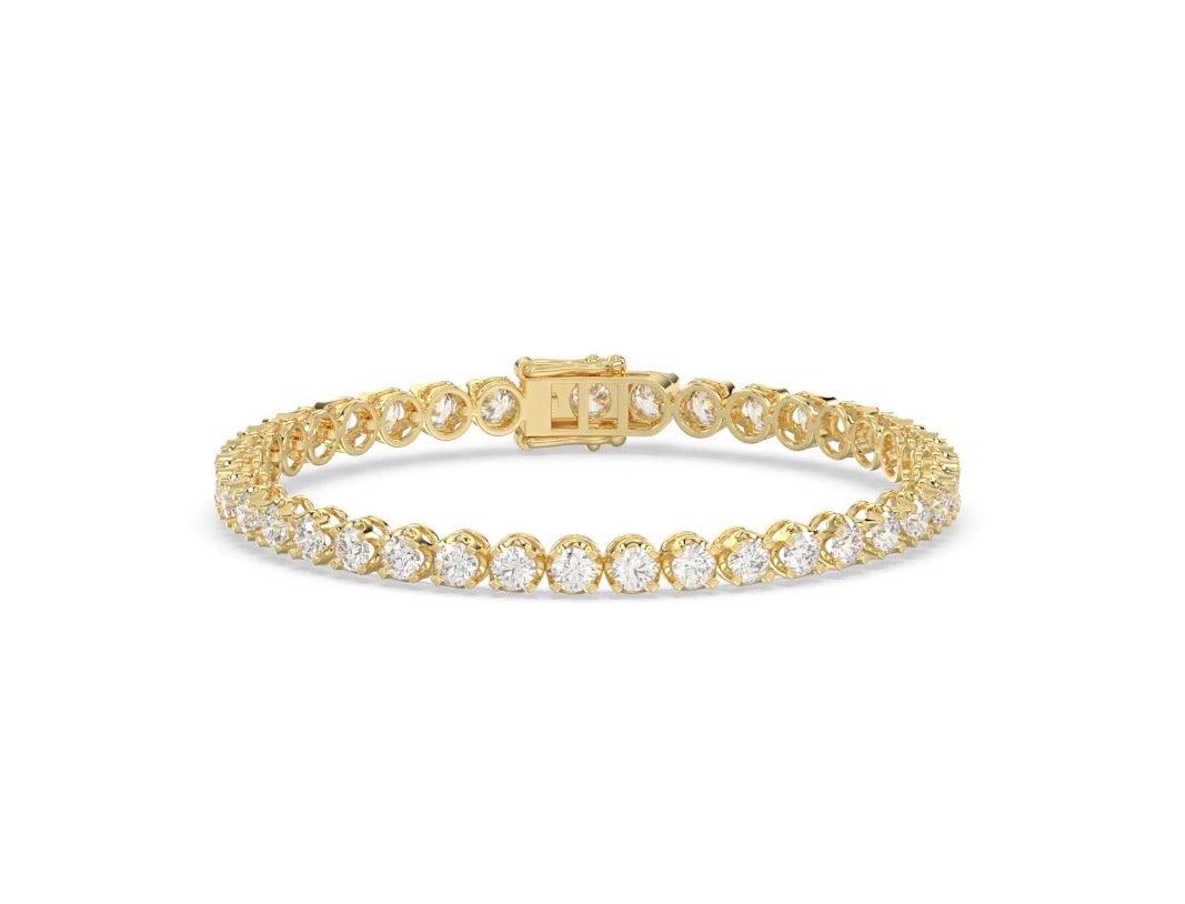 18 Pointer Lab-Grown Diamond Buttercup Tennis Bracelet