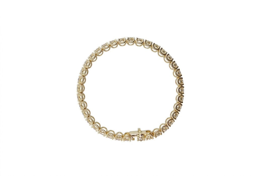 25 Pointer Lab-Grown Diamond U-Shape Tennis Bracelet