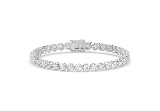 18 Pointer Lab-Grown Diamond Buttercup Tennis Bracelet