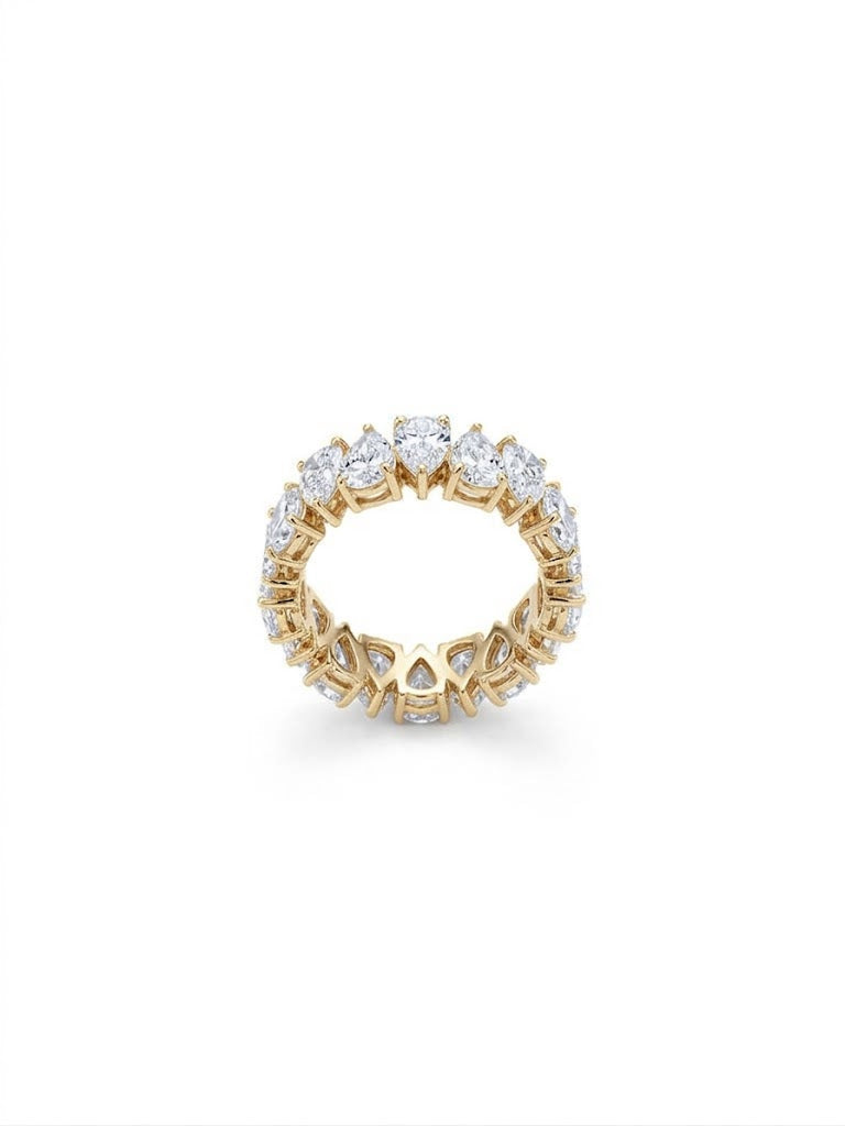 50 Pointer Pear Shaped Lab-Grown Diamond Eternity Band