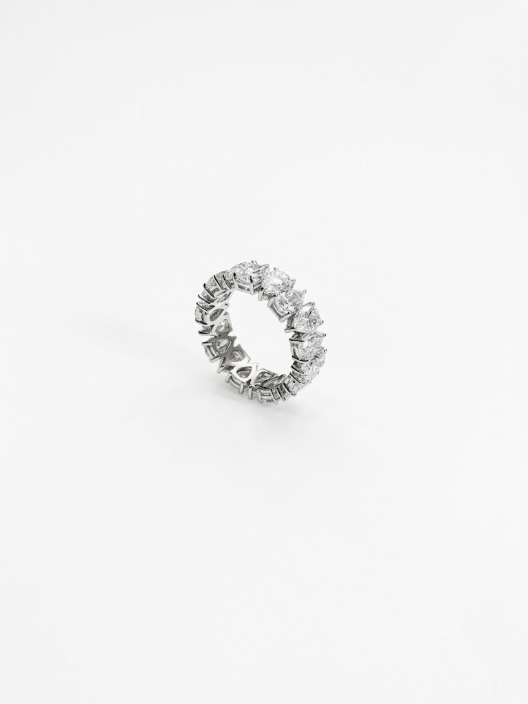 50 Pointer Pear Shaped Lab-Grown Diamond Eternity Band