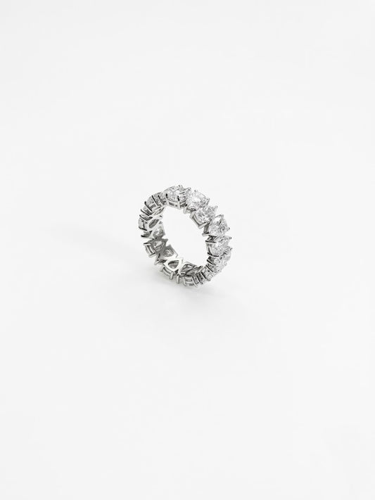 50 Pointer Pear Shaped Lab-Grown Diamond Eternity Band