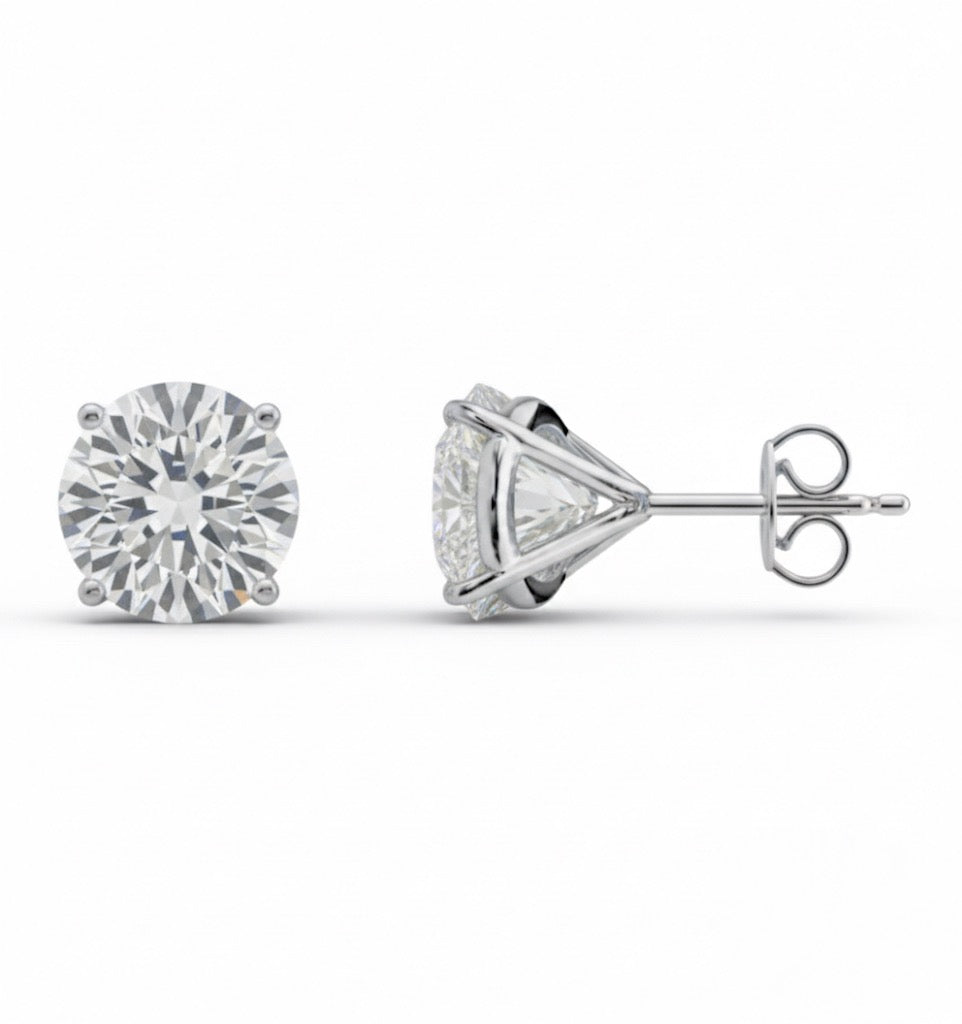 4 Carat Lab-Grown Diamond Martini Studs