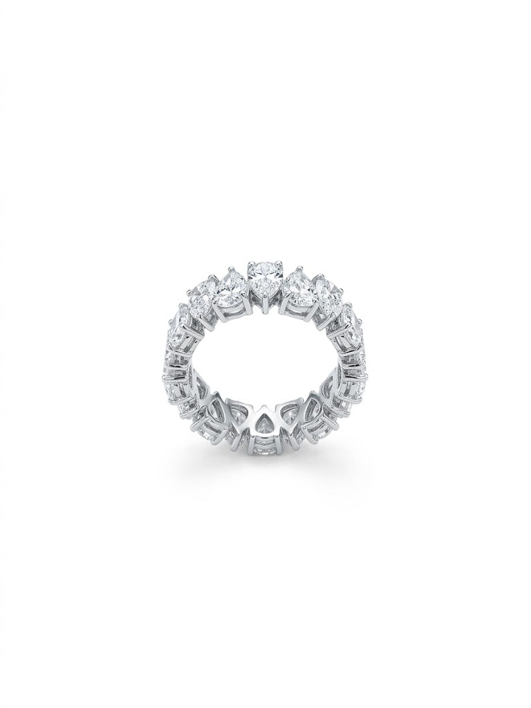 50 Pointer Pear Shaped Lab-Grown Diamond Eternity Band