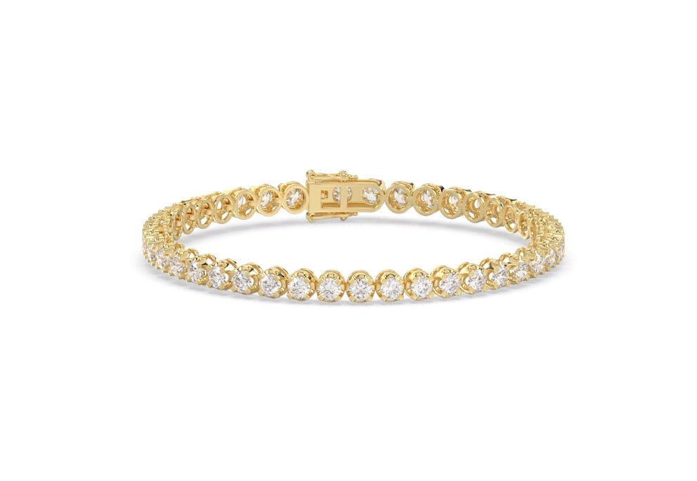 12 Pointer Lab-Grown Diamond Buttercup Tennis Bracelet
