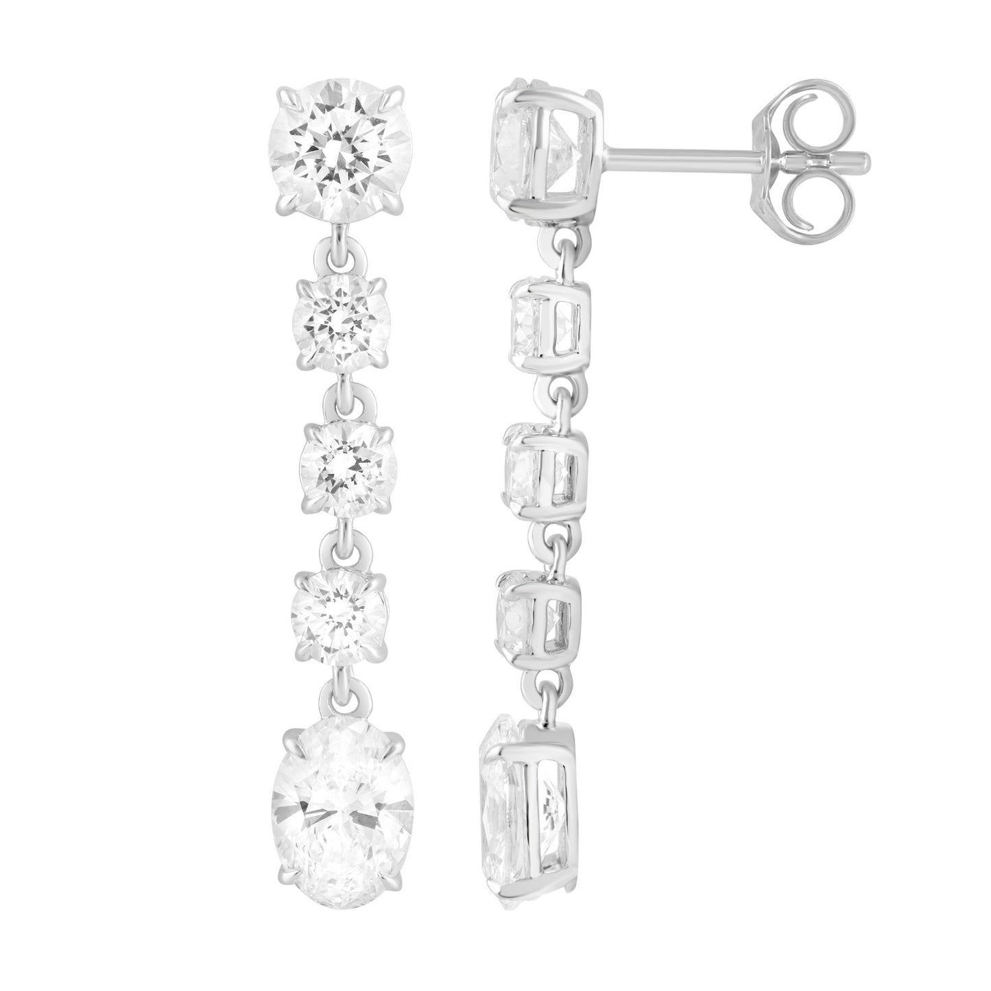 Lab-Grown Diamond Hanging Earrings