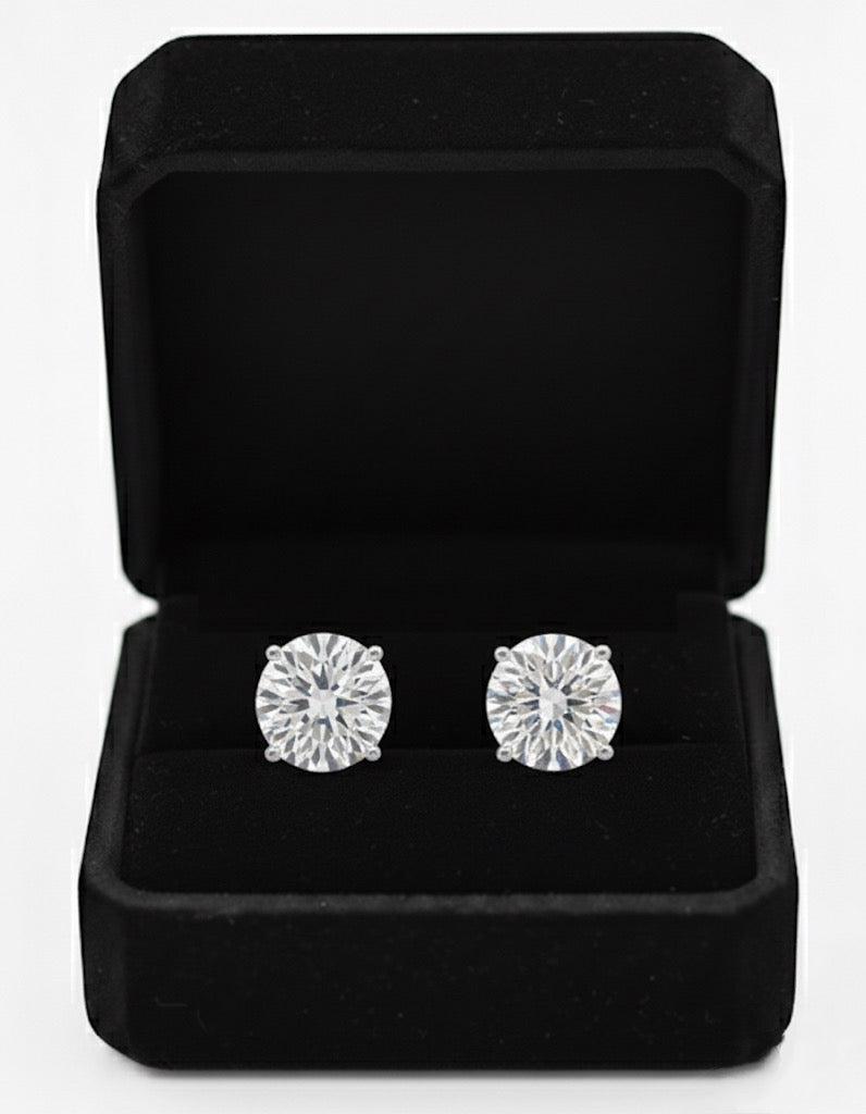 4 Carat Lab-Grown Diamond Martini Studs