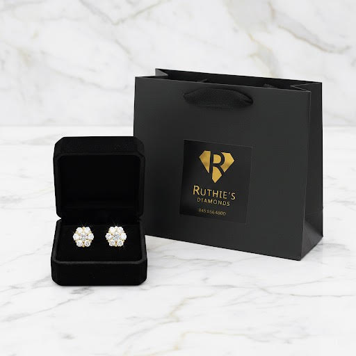 Flower Cluster Lab-Grown Diamond Earrings