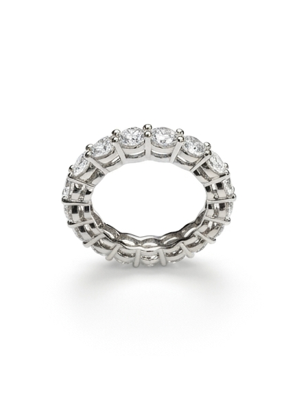 25 Pointer Round Lab-Grown Diamond Eternity Band