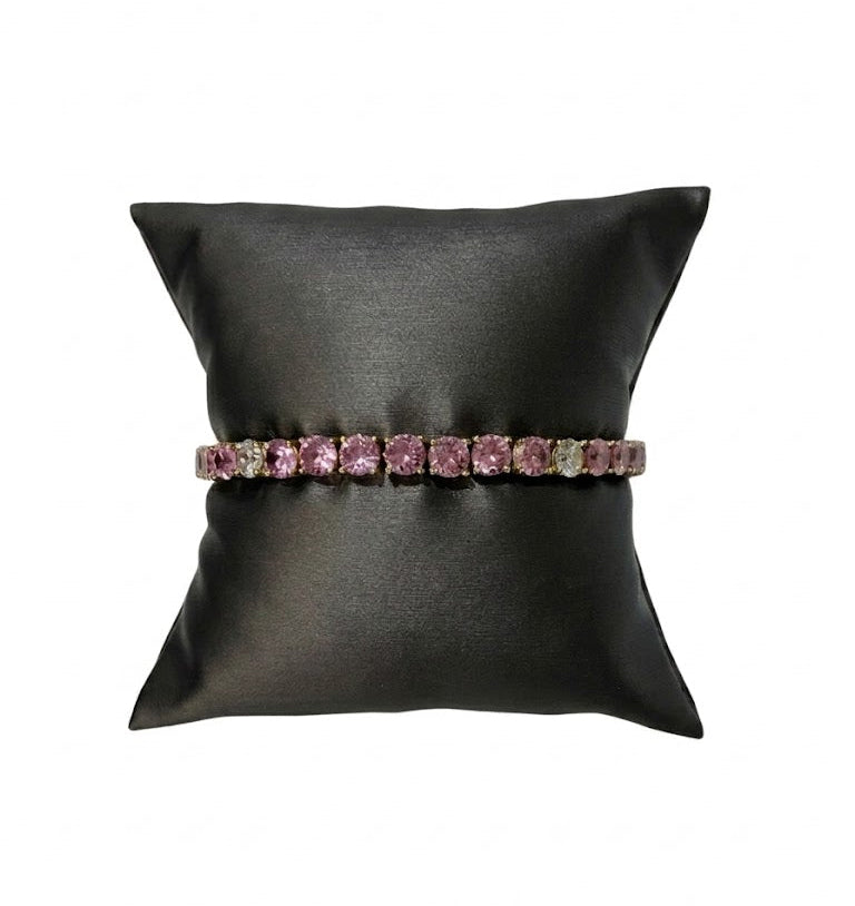 40 Pointer Lab-Grown Pink Sapphire Tennis Bracelet