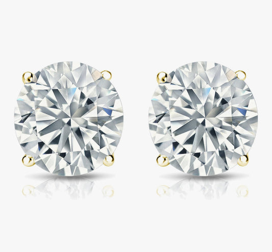 4 Carat Lab-Grown Diamond Studs