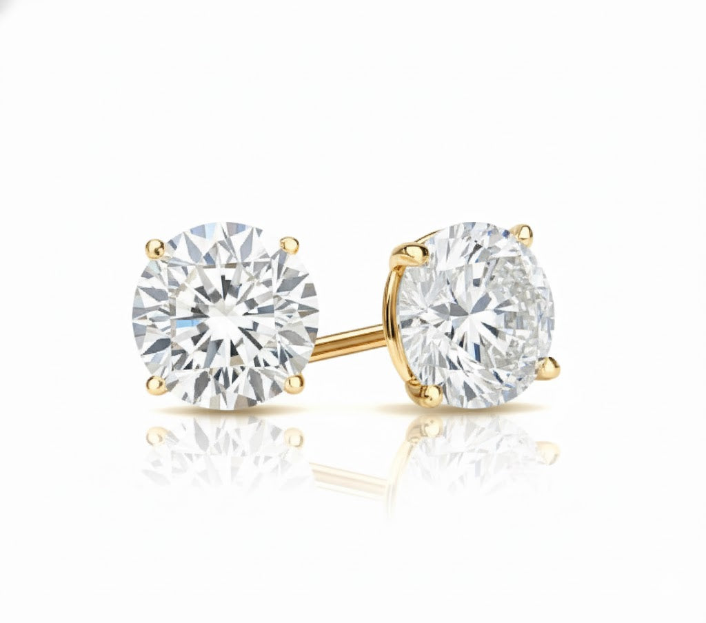 4 Carat Lab-Grown Diamond Martini Studs