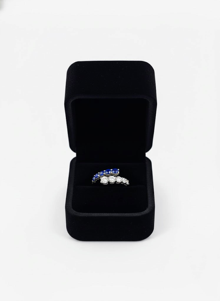 Lab-Grown Colored Stone Wrap Ring