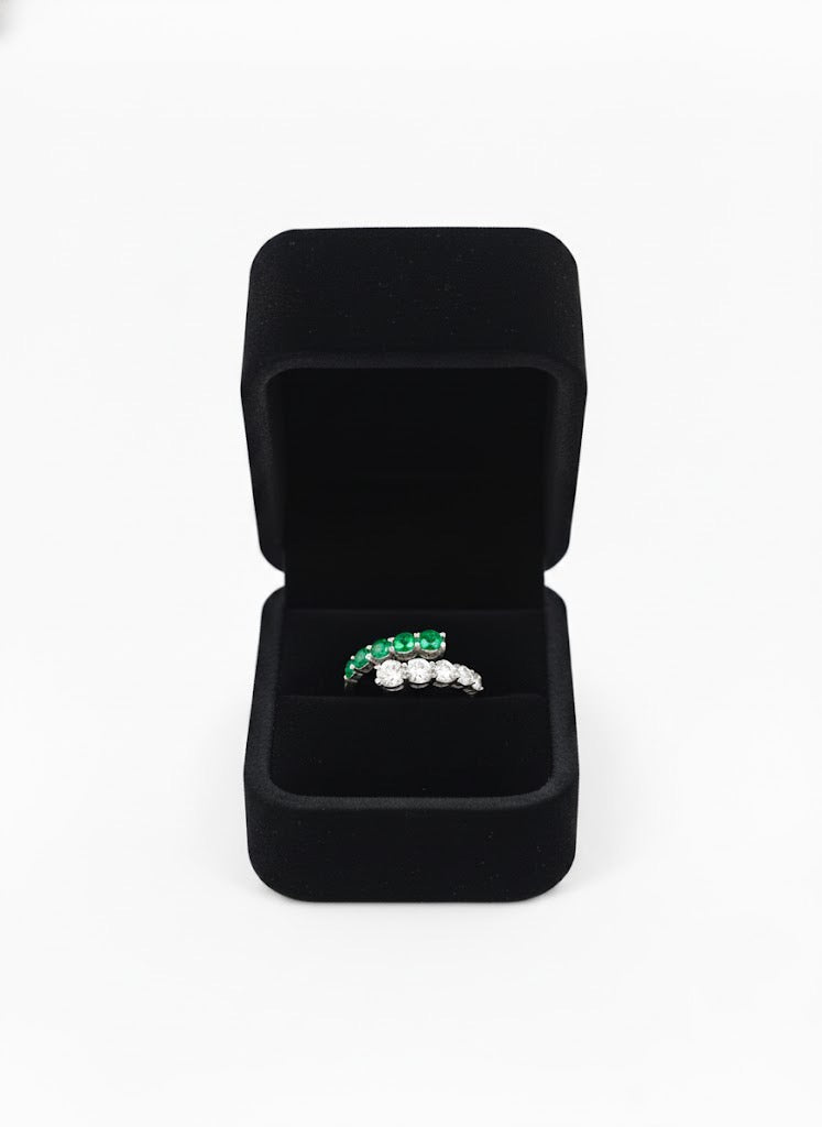 Lab-Grown Colored Stone Wrap Ring