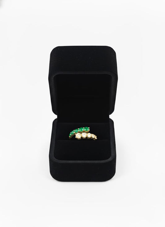 Lab-Grown Colored Stone Wrap Ring