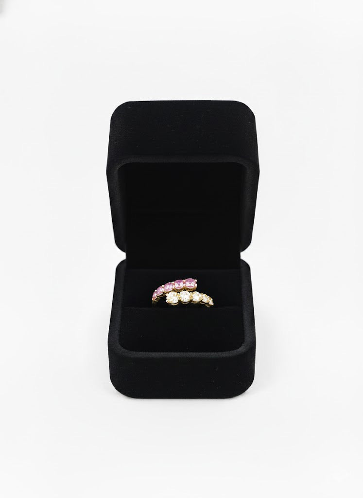 Lab-Grown Colored Stone Wrap Ring