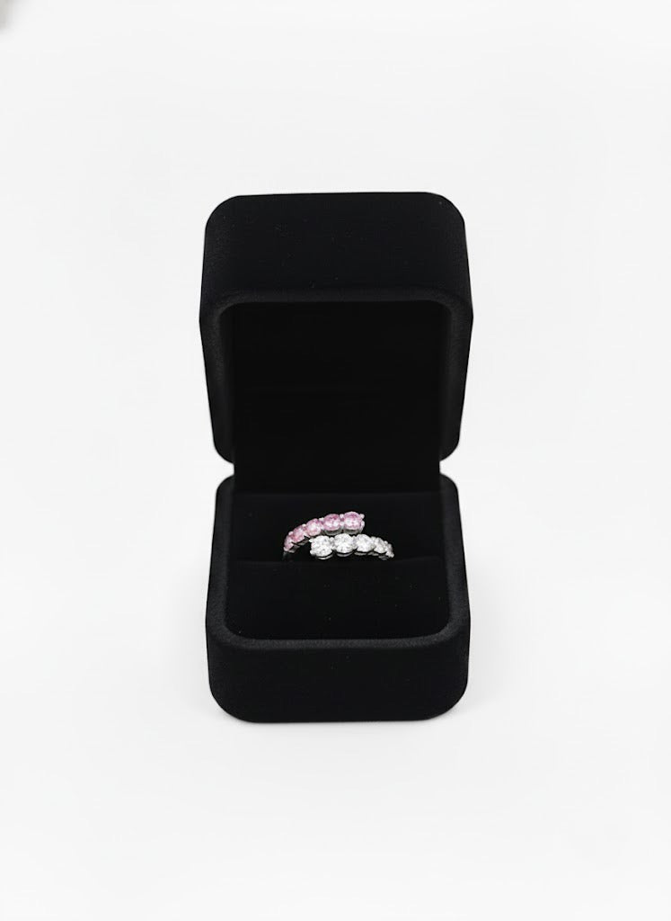 Lab-Grown Colored Stone Wrap Ring