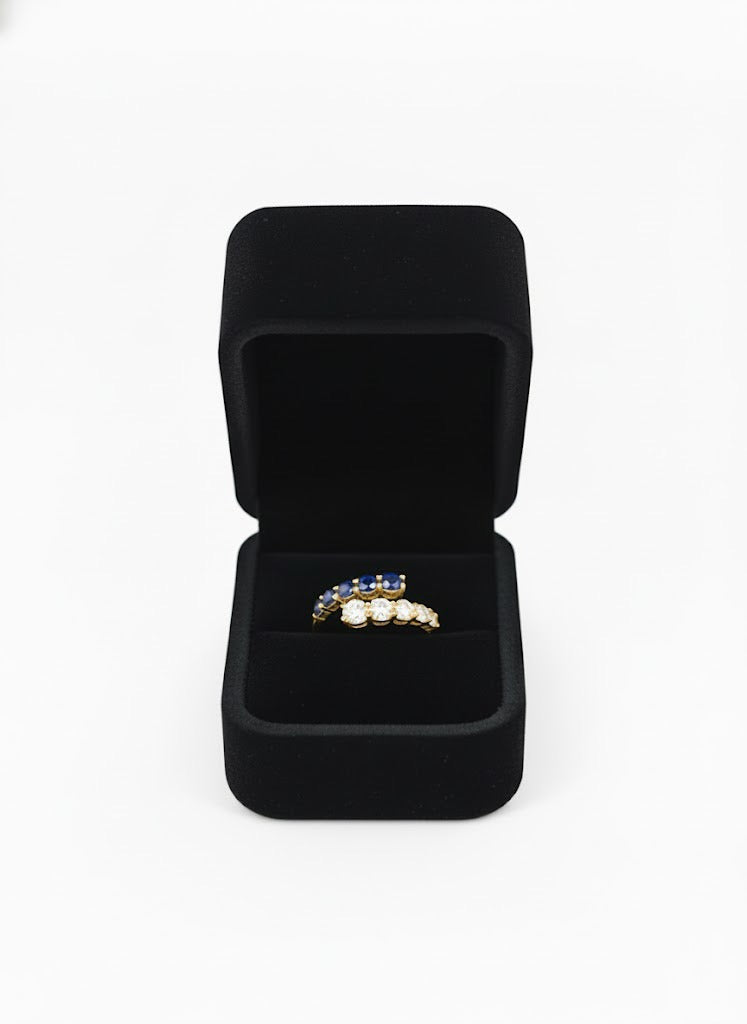 Lab-Grown Colored Stone Wrap Ring