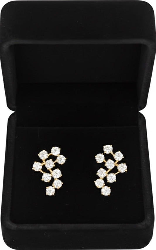 Yellow Gold Lab-Grown Diamond Earrings
